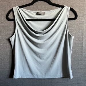 Vintage Lafayette New York 148 Sleeveless Blouse w Cowl Neck